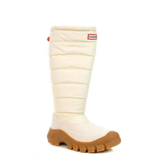 Hunter Intrepid Tall Winter Snow Boots Waterproof insulated White US Womens 8 - Picture 2 of 7